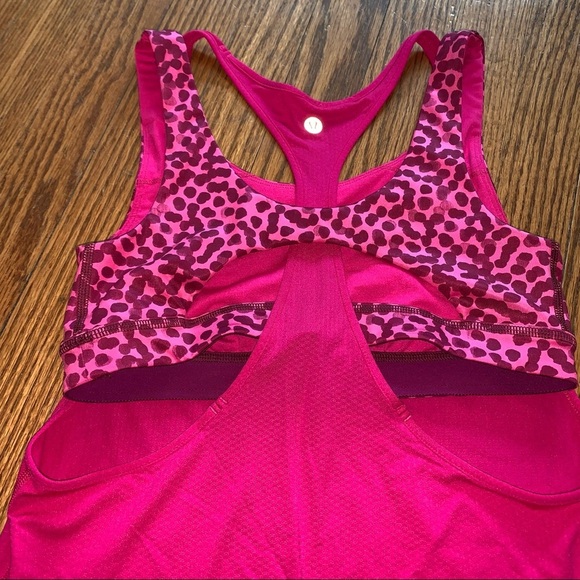 Lululemon Pink Cheetah All Sport Support Tank 6 - Picture 7 of 9